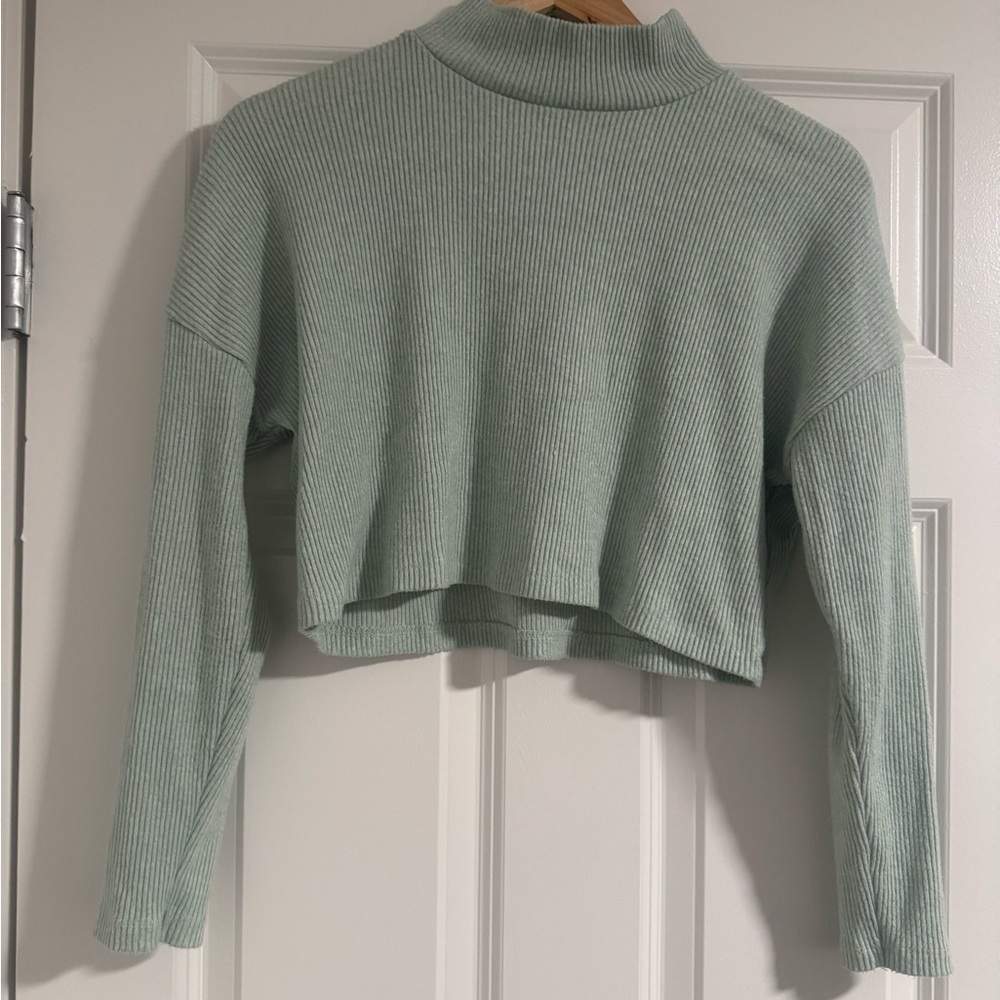 New Look Light Green Ribbed Top